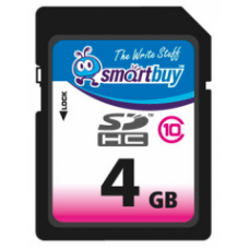 Карта памяти micro-SD 4GB SMARTBUY MICRO-SD 4GB CLASS 10 +ADAPTER SD Class 10 с адаптером SD