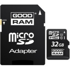 Карта памяти micro-SD 32GB GOODRAM MICRO-SD 32GB CLASS 10 +ADAPTER SD 10кл + адаптер