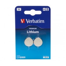 Батарейка Батарейка VERBATIM CR2025 Battery Lithium 3V 2шт 49 935