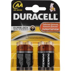 Батарейка АА DURACELL Батарейка АА DURACELL щелочная, емкость  1500 мАч