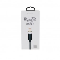 Кабель PLATINET LIGHTNING USB CABLE WITH 2X MAGNETIC PLUGS 1,2M BLACK 43608