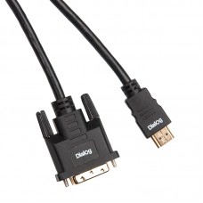 Кабель DIALOG HC-A1750 CV-0550 black - кабель DVI M - HDMI A M, длина 5.0 м, в пакете