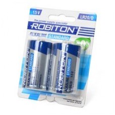Батарейка Батарейка ROBITON STANDARD LR20 D BL2