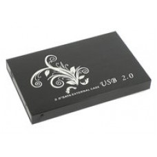 Бокс для жесткого диска 2,5" пластиковый USB 2.0 DM-2508 черный