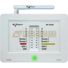 Приемно-контрольный прибор NV 8320  на 8 проводных зон, 2 раздела