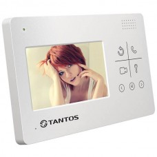 Видеодомофон TANTOS LILU WHITE  ц/в, 4.3" TFT , PAL, 2 в/ панели, 2 камеры 4 монитора в паралелль