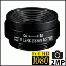 Объектив NV MP LNS 28 1/3", 2 Megapixel, 2,8 мм, CS