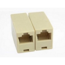 Cоединитель RJ45 мама-мама коричневый