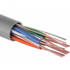 Кабель REXANT UTP 25PR-CAT5e 24 AWG для компьютерных сетей медный, внутренний, серый, 305 м