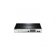 Коммутатор D-LINK DGS-3000-10L Managed L2, Rack mountable, 8 port 1GBps RJ45, 2 port  SFP, Power supply type REDundant