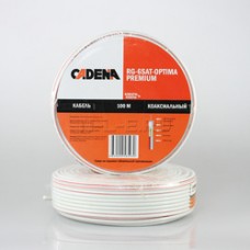 Кабель коаксиальный RG-6SAT-Optima premium CADENA белый