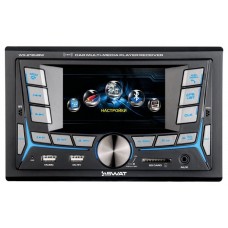 Автомагнитола SWAT WX-218UBW 4" цветной TFT дисплей 2 USB, SD, AUX MKV, AV1, MOV, MP4, TS, FLV, РМР, MPG, Auto
