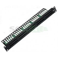 Патч-панель 19" 1U 50xRJ45, cat 3 ,телефонная, универсальная PCnet
